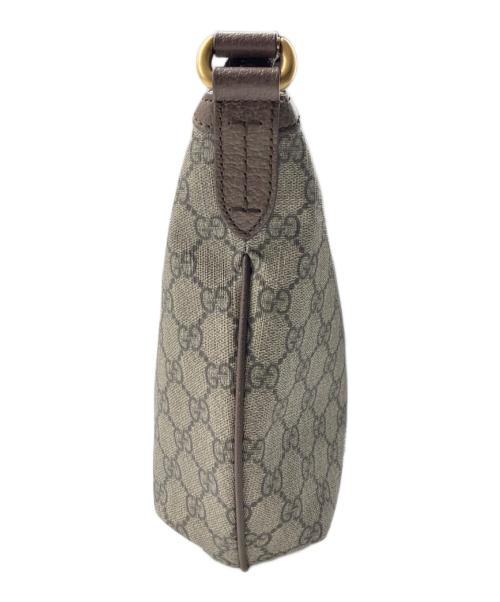 GUCCI（グッチ）GUCCI (グッチ) GGスモール クロスボディバッグ ブラウンの古着・服飾アイテム