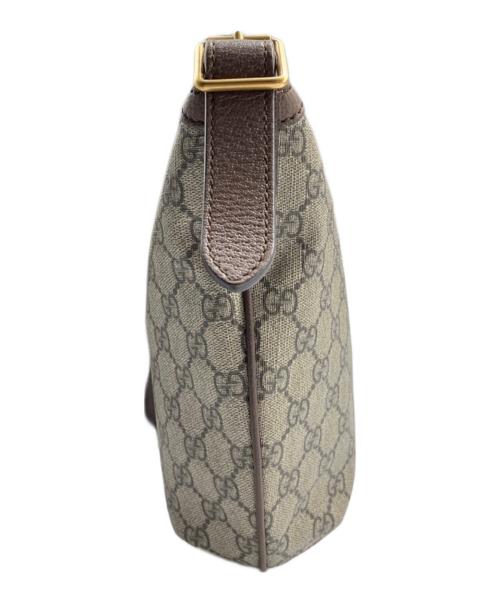GUCCI（グッチ）GUCCI (グッチ) GGスモール クロスボディバッグ ブラウンの古着・服飾アイテム