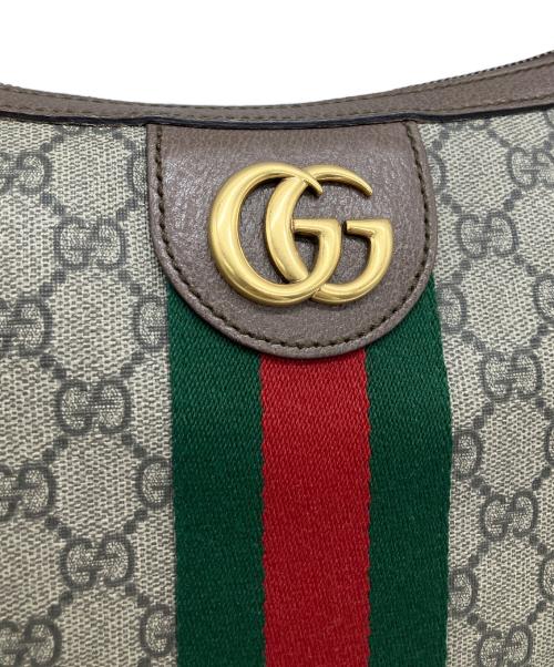 GUCCI（グッチ）GUCCI (グッチ) GGスモール クロスボディバッグ ブラウンの古着・服飾アイテム