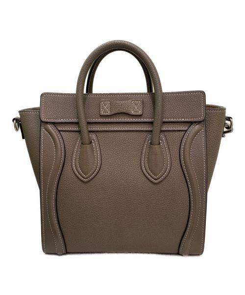 CELINE（セリーヌ）CELINE (セリーヌ) ラゲージナノ グレージュ サイズ:ナノの古着・服飾アイテム