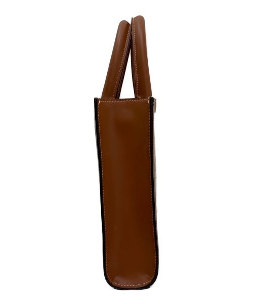 CELINE（セリーヌ）CELINE (セリーヌ) ミニバーティカルカバ ブラウン×ベージュ サイズ:ミニの古着・服飾アイテム