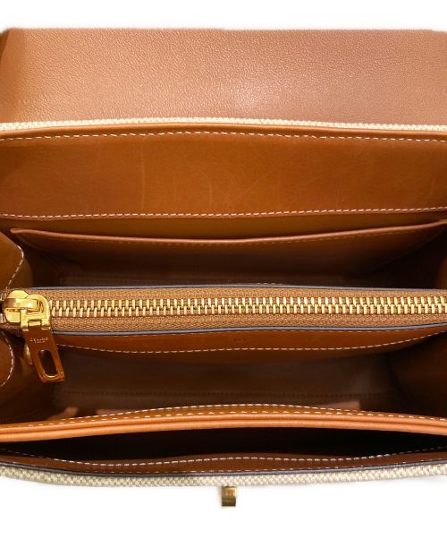 CELINE（セリーヌ）CELINE (セリーヌ) セーズ16スモール ブラウン×ベージュ サイズ:スモールの古着・服飾アイテム