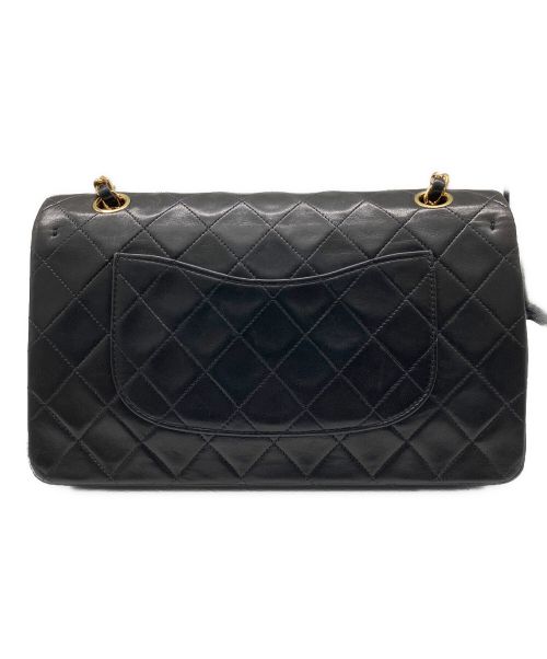 CHANEL（シャネル）CHANEL (シャネル) Wフラップチェーンショルダーバッグ ブラック サイズ:25の古着・服飾アイテム