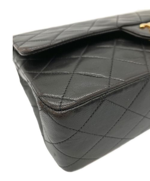 CHANEL（シャネル）CHANEL (シャネル) Wフラップチェーンショルダーバッグ ブラック サイズ:25の古着・服飾アイテム