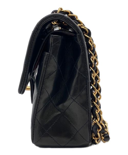 CHANEL（シャネル）CHANEL (シャネル) Wフラップチェーンショルダーバッグ ブラック サイズ:-の古着・服飾アイテム