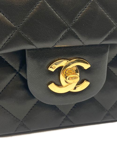 CHANEL（シャネル）CHANEL (シャネル) Wフラップチェーンショルダーバッグ ブラック サイズ:-の古着・服飾アイテム