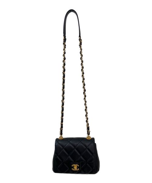 CHANEL（シャネル）CHANEL (シャネル) チェーンショルダーバッグ ブラックの古着・服飾アイテム