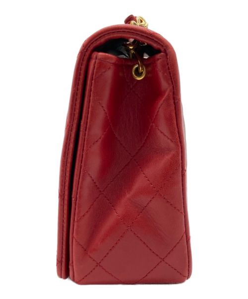 CHANEL（シャネル）CHANEL (シャネル) マトラッセ フルフラップチェーンショルダーバッグ レッド サイズ:23の古着・服飾アイテム