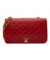 CHANEL（シャネル）の古着「マトラッセ フルフラップチェーンショルダーバッグ」｜レッド