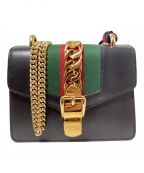 GUCCIグッチ）の古着「シルビィショルダーバッグ」｜ブラック