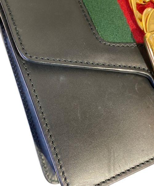 GUCCI（グッチ）GUCCI (グッチ) シルビィショルダーバッグ ブラックの古着・服飾アイテム