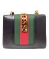GUCCI (グッチ) シルビィショルダーバッグ ブラック：148000円