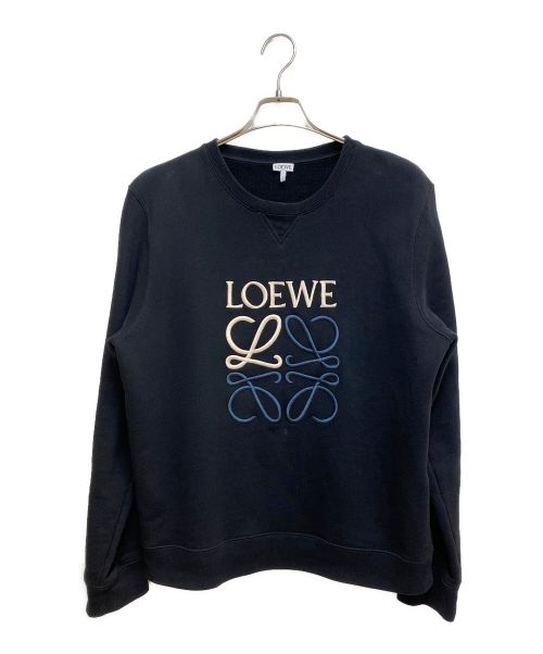 LOEWE（ロエベ）LOEWE (ロエベ) アナグラムロゴスウェット ブラック サイズ:XLの古着・服飾アイテム