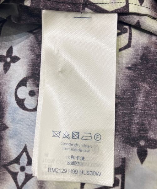 LOUIS VUITTON（ルイ ヴィトン）LOUIS VUITTON (ルイ ヴィトン) ナイロンシャツ ブラック×イエロー サイズ:Mの古着・服飾アイテム
