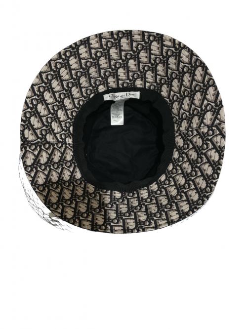 Christian Dior（クリスチャン ディオール）Christian Dior (クリスチャン ディオール) TEDDY-Dボブハット ブラック サイズ:56の古着・服飾アイテム