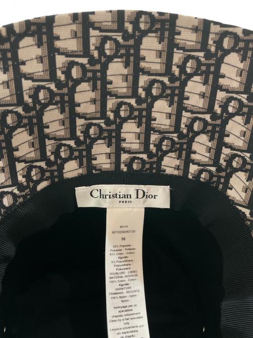 Christian Dior（クリスチャン ディオール）Christian Dior (クリスチャン ディオール) TEDDY-Dボブハット ブラック サイズ:56の古着・服飾アイテム