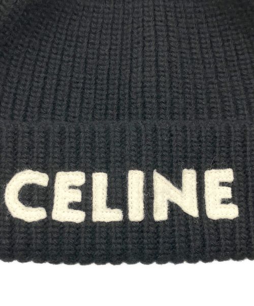 CELINE（セリーヌ）CELINE (セリーヌ) ニット帽 ブラック サイズ:-の古着・服飾アイテム