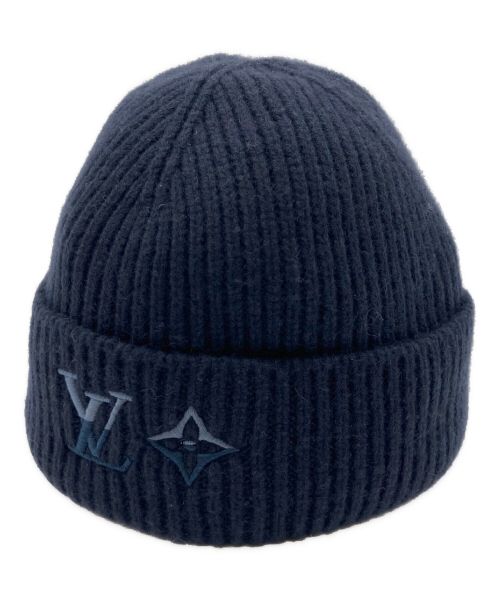 LOUIS VUITTON（ルイ ヴィトン）LOUIS VUITTON (ルイ ヴィトン) ビーニー・LV デュアル S00 ネイビー サイズ:Sの古着・服飾アイテム