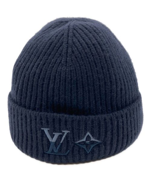 LOUIS VUITTON（ルイ ヴィトン）LOUIS VUITTON (ルイ ヴィトン) ビーニー・LV デュアル S00 ネイビー サイズ:Sの古着・服飾アイテム