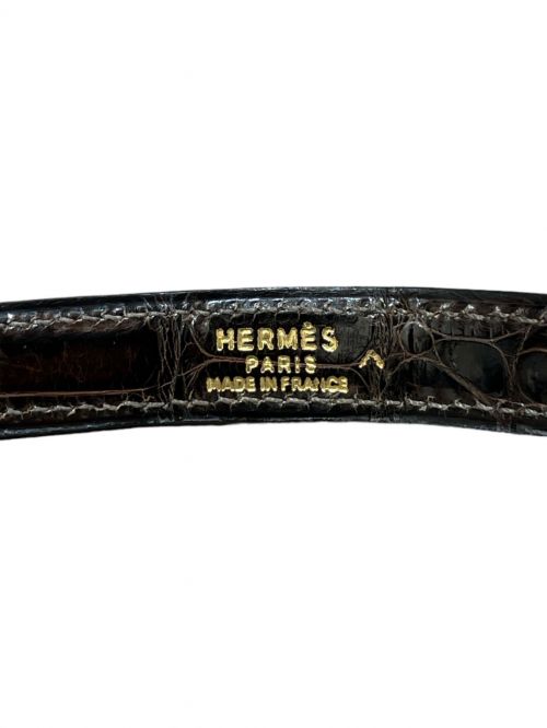 HERMES（エルメス）HERMES (エルメス) ショルダーストラップ ダークブラウンの古着・服飾アイテム
