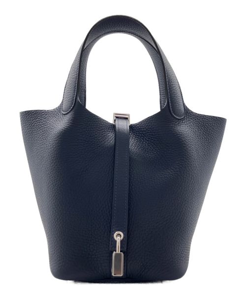 HERMES（エルメス）HERMES (エルメス) ピコタンロックPM/ハンドバッグ ブルーニュイ サイズ:PMの古着・服飾アイテム