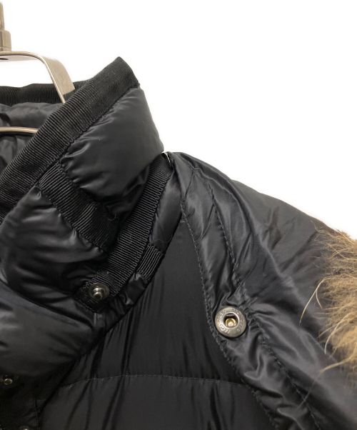 MONCLER（モンクレール）MONCLER (モンクレール) HERMIFUR/ダウンコート ブラック サイズ:1の古着・服飾アイテム
