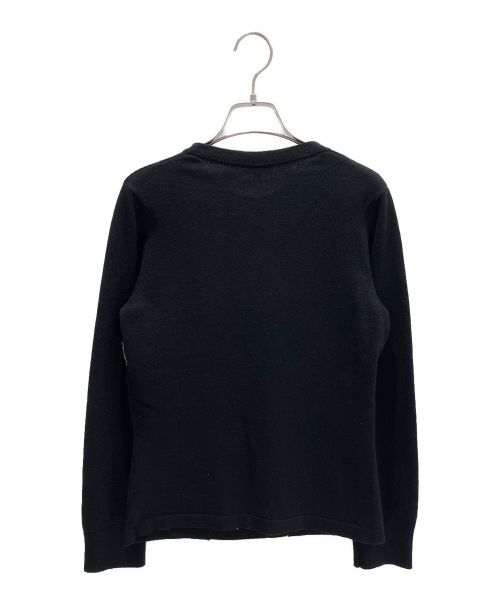 CHANEL（シャネル）CHANEL (シャネル) ココマークシルクカシミアニット ブラック×ゴールド サイズ:34の古着・服飾アイテム
