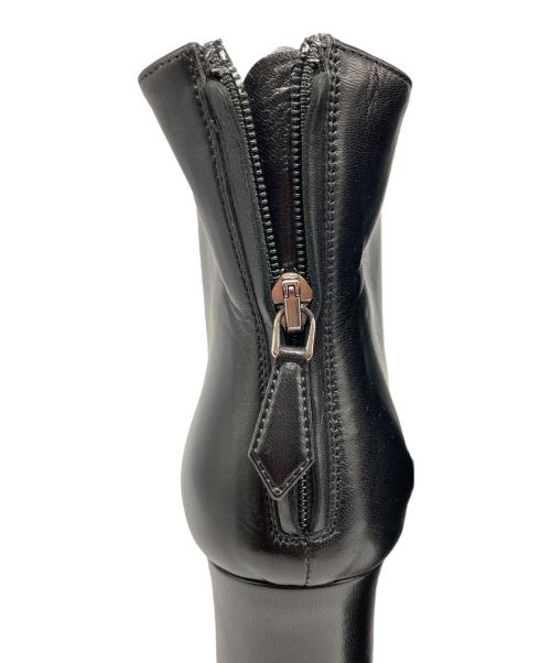 MIU MIU（ミュウミュウ）MIU MIU (ミュウミュウ) レースアップブーツ ブラック サイズ:35の古着・服飾アイテム