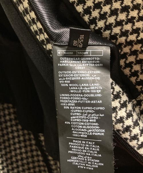 TOM FORD（トムフォード）TOM FORD (トムフォード) チェスターコート ホワイト×ブラック サイズ:44の古着・服飾アイテム