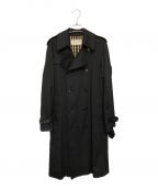 Saint Laurent Parisサンローランパリ）の古着「ダブルブレスト トレンチコート/エディ期/Archive」｜ブラック