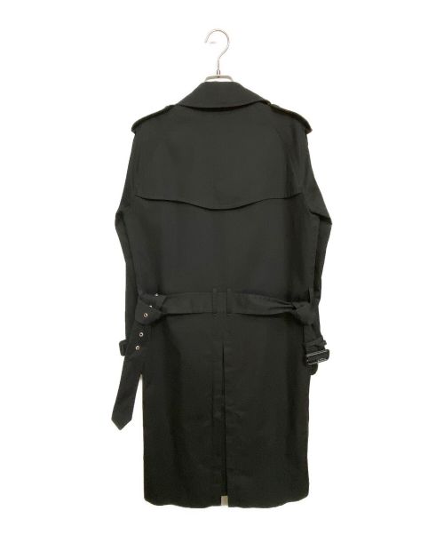 Saint Laurent Paris（サンローランパリ）Saint Laurent Paris (サンローランパリ) ダブルブレスト トレンチコート/エディ期/Archive ブラック サイズ:44の古着・服飾アイテム