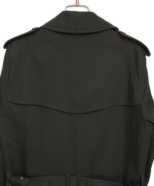 Saint Laurent Paris（サンローランパリ）Saint Laurent Paris (サンローランパリ) ダブルブレスト トレンチコート/エディ期/Archive ブラック サイズ:44の古着・服飾アイテム