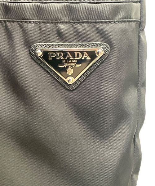 PRADA（プラダ）PRADA (プラダ) トライアングルプレート ナイロンパンツ ブラック サイズ:36Sの古着・服飾アイテム