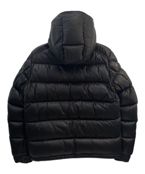 MONCLER（モンクレール）MONCLER (モンクレール) DASSIN レザーダウンジャケット ブラック サイズ:2の古着・服飾アイテム