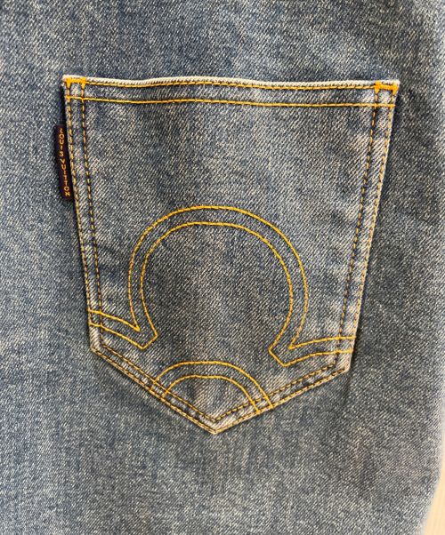 LOUIS VUITTON（ルイ ヴィトン）LOUIS VUITTON (ルイ ヴィトン) デニムニットワンピース ネイビー×インディゴ サイズ:42の古着・服飾アイテム