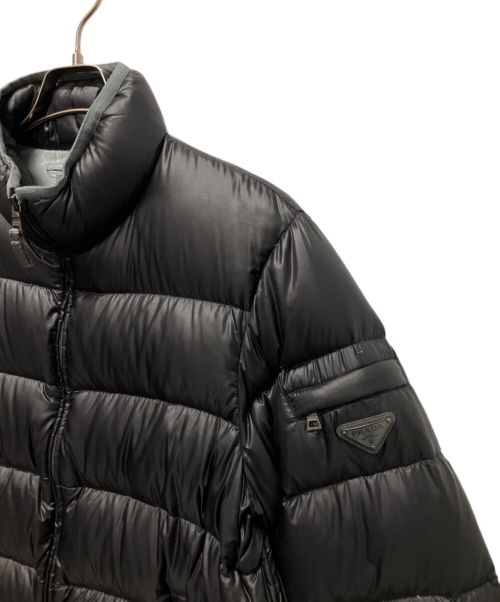 PRADA（プラダ）PRADA (プラダ) プレートロゴダウンジャケット ブラック サイズ:50の古着・服飾アイテム
