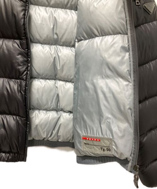 PRADA（プラダ）PRADA (プラダ) プレートロゴダウンジャケット ブラック サイズ:50の古着・服飾アイテム