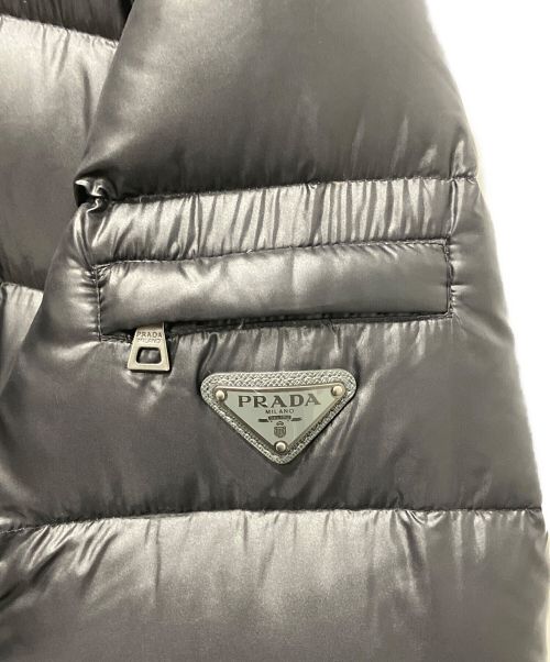 PRADA（プラダ）PRADA (プラダ) プレートロゴダウンジャケット ブラック サイズ:50の古着・服飾アイテム