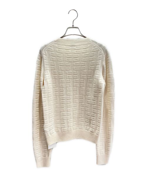 HERMES（エルメス）HERMES (エルメス) 100% wool crew neck knit ベージュ サイズ:36 未使用品の古着・服飾アイテム
