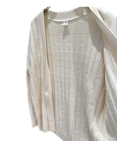 HERMES（エルメス）HERMES (エルメス) ロングカーディガン ベージュ サイズ:40の古着・服飾アイテム