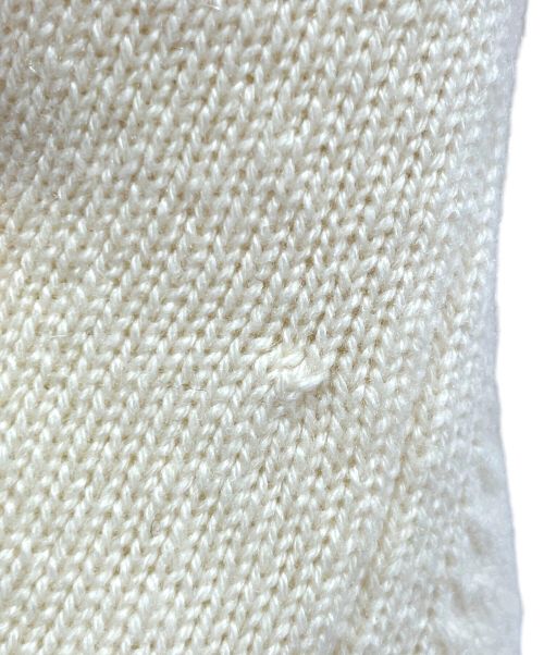 HERMES（エルメス）HERMES (エルメス) カシミヤ100%クルーネックケーブルセーター アイボリー サイズ:40の古着・服飾アイテム