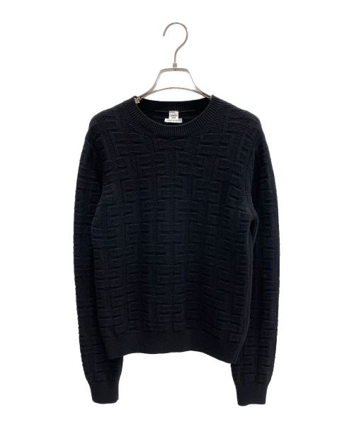 HERMES（エルメス）HERMES (エルメス) クルーネックニット ブラック サイズ:36の古着・服飾アイテム