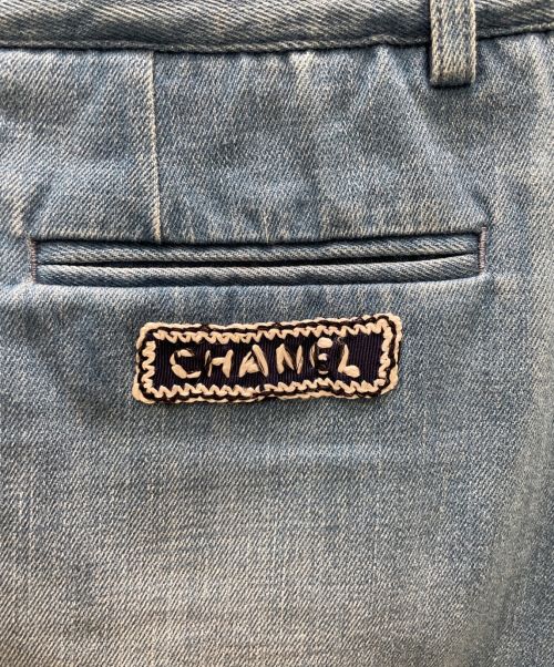 CHANEL（シャネル）CHANEL (シャネル) デニムスカート スカイブルー サイズ:36 未使用品の古着・服飾アイテム
