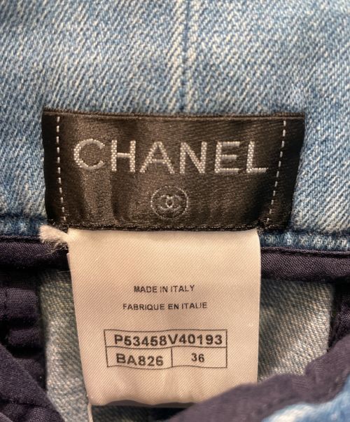 CHANEL（シャネル）CHANEL (シャネル) デニムスカート スカイブルー サイズ:36 未使用品の古着・服飾アイテム
