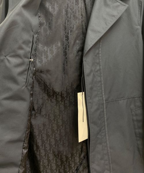 Dior（ディオール）Dior (ディオール) 裏地オブリーク柄コート ネイビー サイズ:44の古着・服飾アイテム