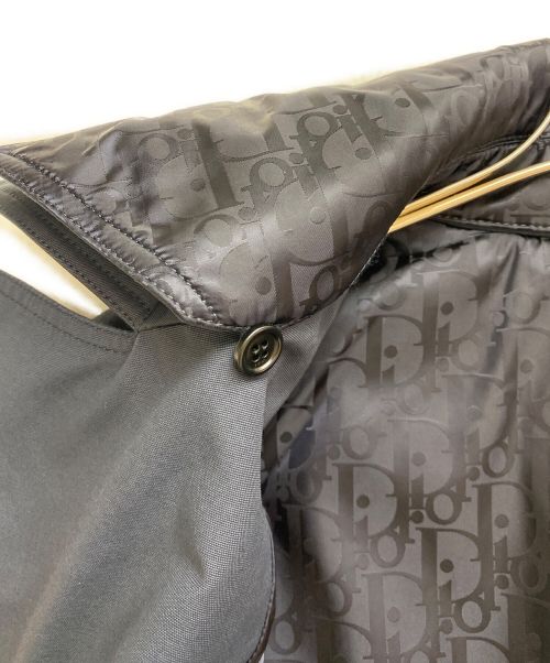 Dior（ディオール）Dior (ディオール) 裏地オブリーク柄コート ネイビー サイズ:44の古着・服飾アイテム