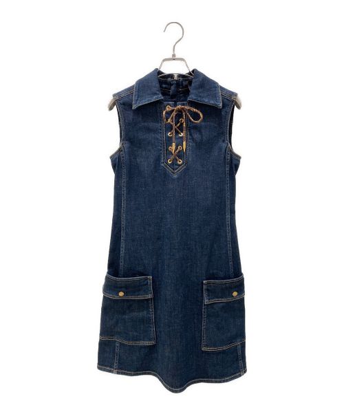 LOUIS VUITTON（ルイ ヴィトン）LOUIS VUITTON (ルイ ヴィトン) Sleeveless Denim Dress インディゴ サイズ:34の古着・服飾アイテム