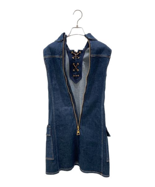 LOUIS VUITTON（ルイ ヴィトン）LOUIS VUITTON (ルイ ヴィトン) Sleeveless Denim Dress インディゴ サイズ:34の古着・服飾アイテム