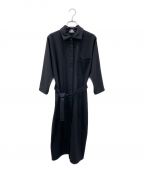 HERMESエルメス）の古着「シャツワンピース」｜ブラック