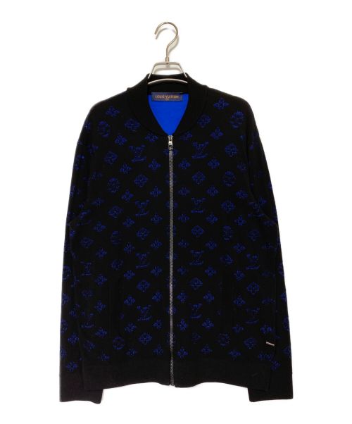 LOUIS VUITTON（ルイ ヴィトン）LOUIS VUITTON (ルイ ヴィトン) ドロップニードルモノグラムボンバージャケット ブラック サイズ:Mの古着・服飾アイテム